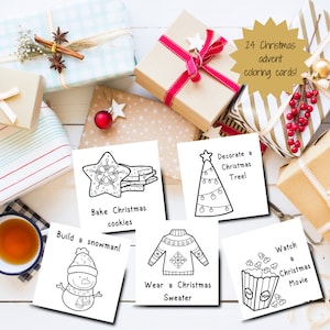 Adventskalender zum Ausdrucken, Adventskalender zum Ausdrucken, Adventskalender für Kinder, Weihnachts-Countdown zum Ausdrucken, Weihnachts-Countdown zum Ausdrucken