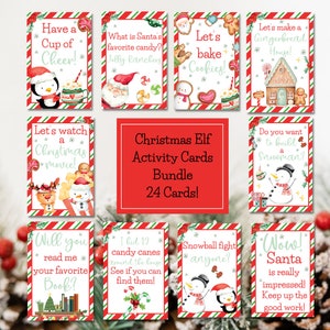 Note sugli elfi, oggetti di scena per gli elfi, pacchetto di attività per gli elfi, kit per gli elfi, accessori per gli elfi, giochi per gli elfi, attività per gli elfi, kit per gli elfi di Natale