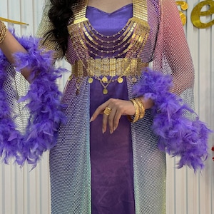 Kurdish Dress Traditional Kaftan Abaya, Kras Fistan Newroz Wedding Outfit