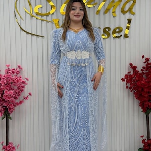 blue kurdish dress Chopi