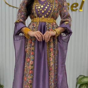 Kurdish Dress Traditional Kaftan Abaya, Kras Fistan Newroz Wedding Outfit