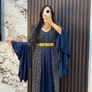 Kurdish Dress Traditional Kaftan Abaya, Kras Fistan Newroz Wedding Outfit