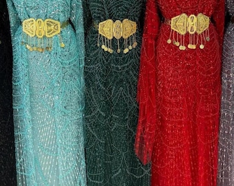 Kurdish Dress Traditional Kaftan Abaya, Kras Fistan Newroz Wedding Outfit Full set