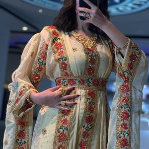 Kurdish Dress Traditional Kaftan Abaya, Kras Fistan Newroz Wedding Outfit Standart Size