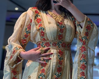 Kurdish Dress Traditional Kaftan Abaya, Kras Fistan Newroz Wedding Outfit Standart Size
