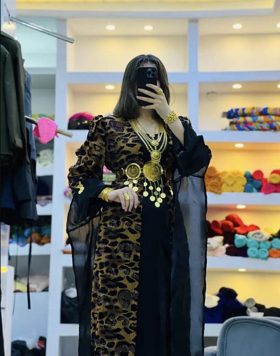 Kurdish Dress Traditional Kaftan Abaya, Kras Fistan Newroz Wedding