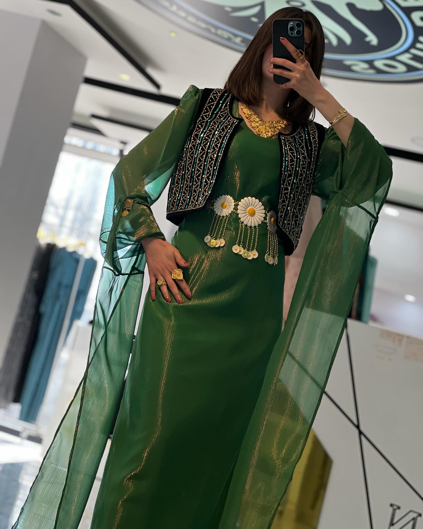 Kurdish Dress Traditional Kaftan Abaya, Kras Fistan Newroz Wedding