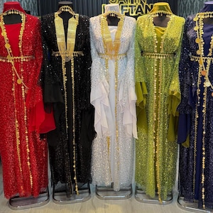 Kurdish Dress Traditional Kaftan Abaya, Kras Fistan Newroz Wedding Outfit Full set