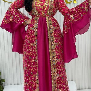 Kurdish Dress Traditional Kaftan Abaya, Kras Fistan Newroz Wedding Outfit