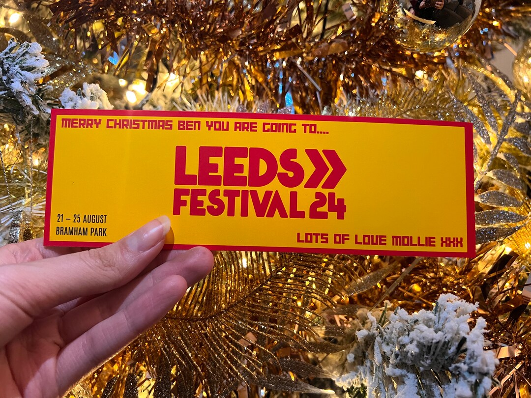 Leeds Festival 2024 Surprise Ticket Reveal Etsy UK