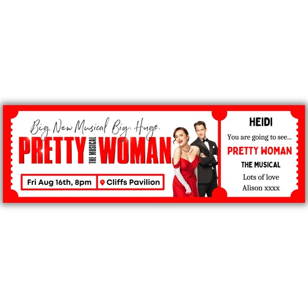 Pretty Woman The Musical surprise gift reveal ticket 2024