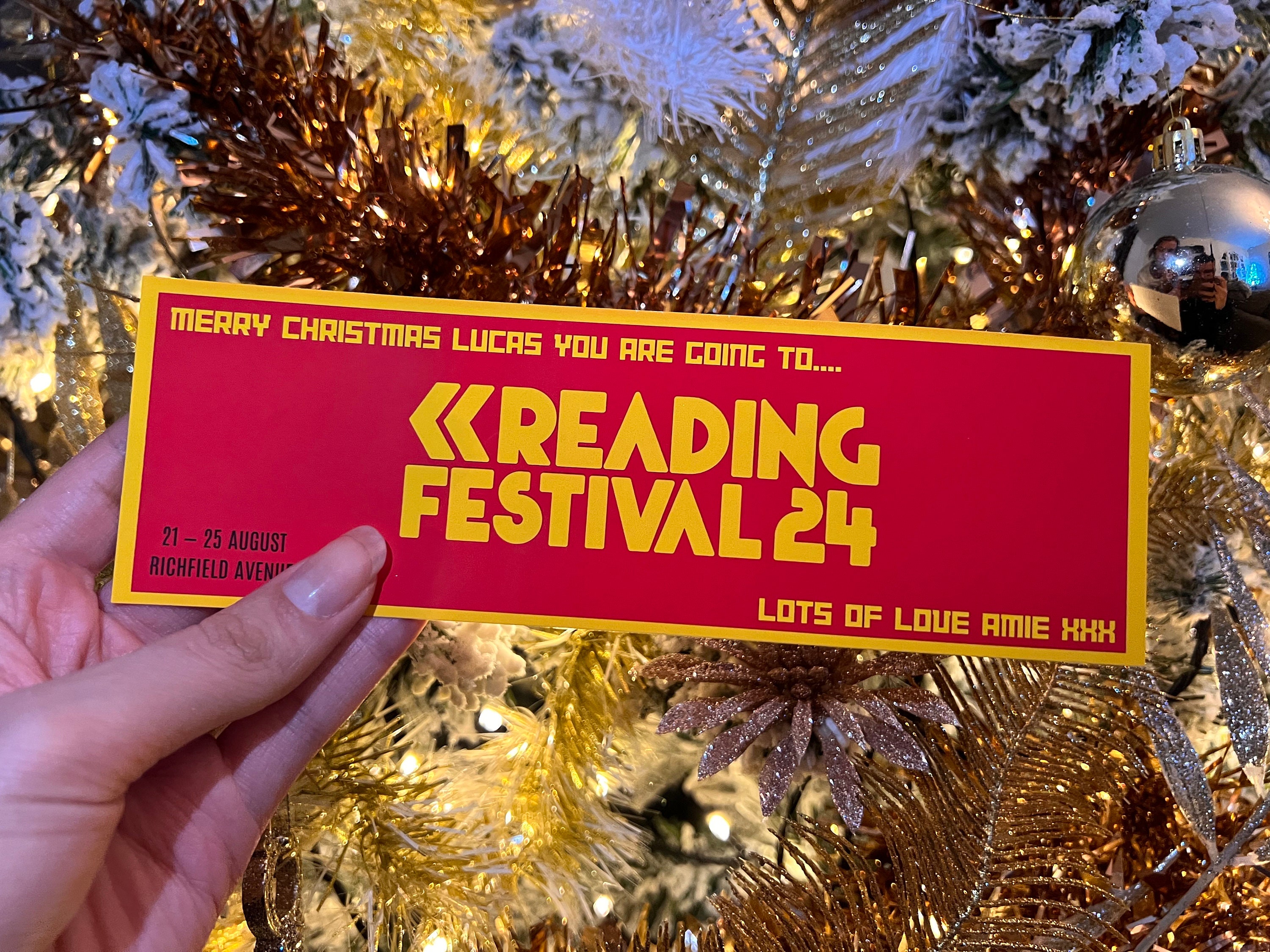 Reading Festival 2024 Surprise Ticket Reveal Etsy