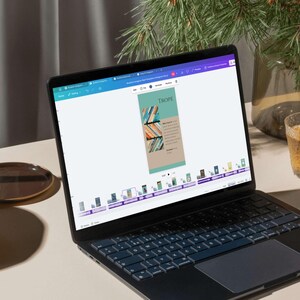 Canva social media template for Bookstagram and BookTok customizable feeds
