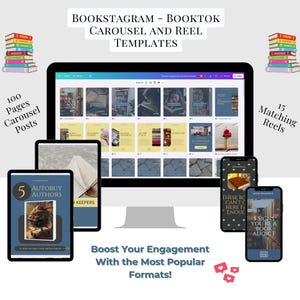 BookTok and Bookstagram carousels and Instagram reels to boost your social media engagement.
