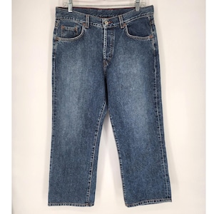 Vintage Lucky Brand Dungarees Lowrise Easy Fit Capri Jeans 14/32 USA