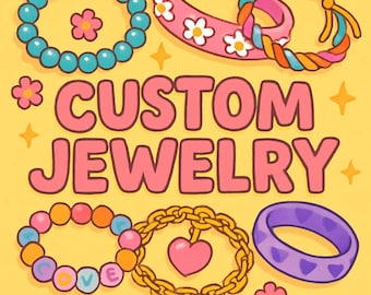Custom Jewelry Design: Handmade Necklace, Bracelet, Earrings