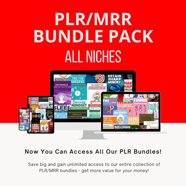 Ultimate PLR/MRR Bundle Pack - Self-Improvement, Fashion, Dating, Health, Parenting, Business, Tech - All-in-One!