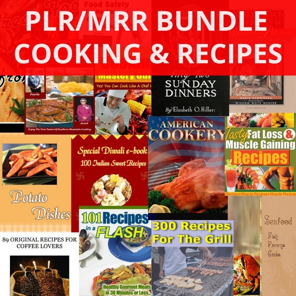 478 Cooking & Recipes PLR/MRR eBooks Bundle - Explore Exquisite Global Cuisine, Culinary Delights, and Diverse Recipe Collection!