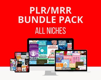 Ultimatives PLR/MRR Bundle-Paket - Weiterbildung, Mode, Dating, Gesundheit, Elternschaft, Geschäft, Technik - All-in-One!