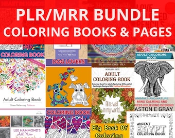 637 pages de coloriage et 28 livres de coloriage PLR/MRR – Maîtrisez votre créativité avec nos livres et pages de coloriage pour adultes et enfants !