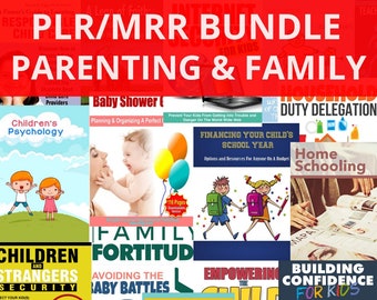 286 Elternschaft & Familie PLR/MRR eBooks Bündel - Kinderfürsorge, geistige, körperliche Gesundheit, Schwangerschaft, Schule, Erziehung starker Kinder und mehr