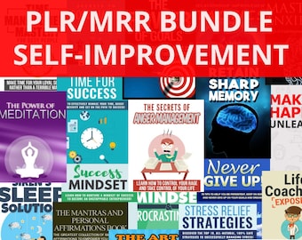 959 Self-Improvement PLR/MRR eBooks Bundle - Mindset, Selbstwertgefühl, Erfolg, Motivation, Fülle und vieles mehr! Jetzt kaufen PLR Digitale Bücher!