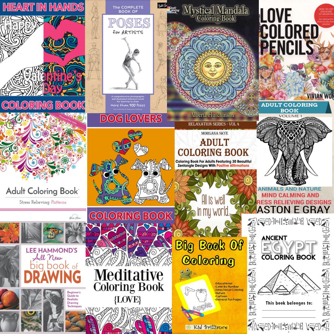 637 Coloring Pages and 28 Coloring Books PLR/MRR Bundle Master Your ...