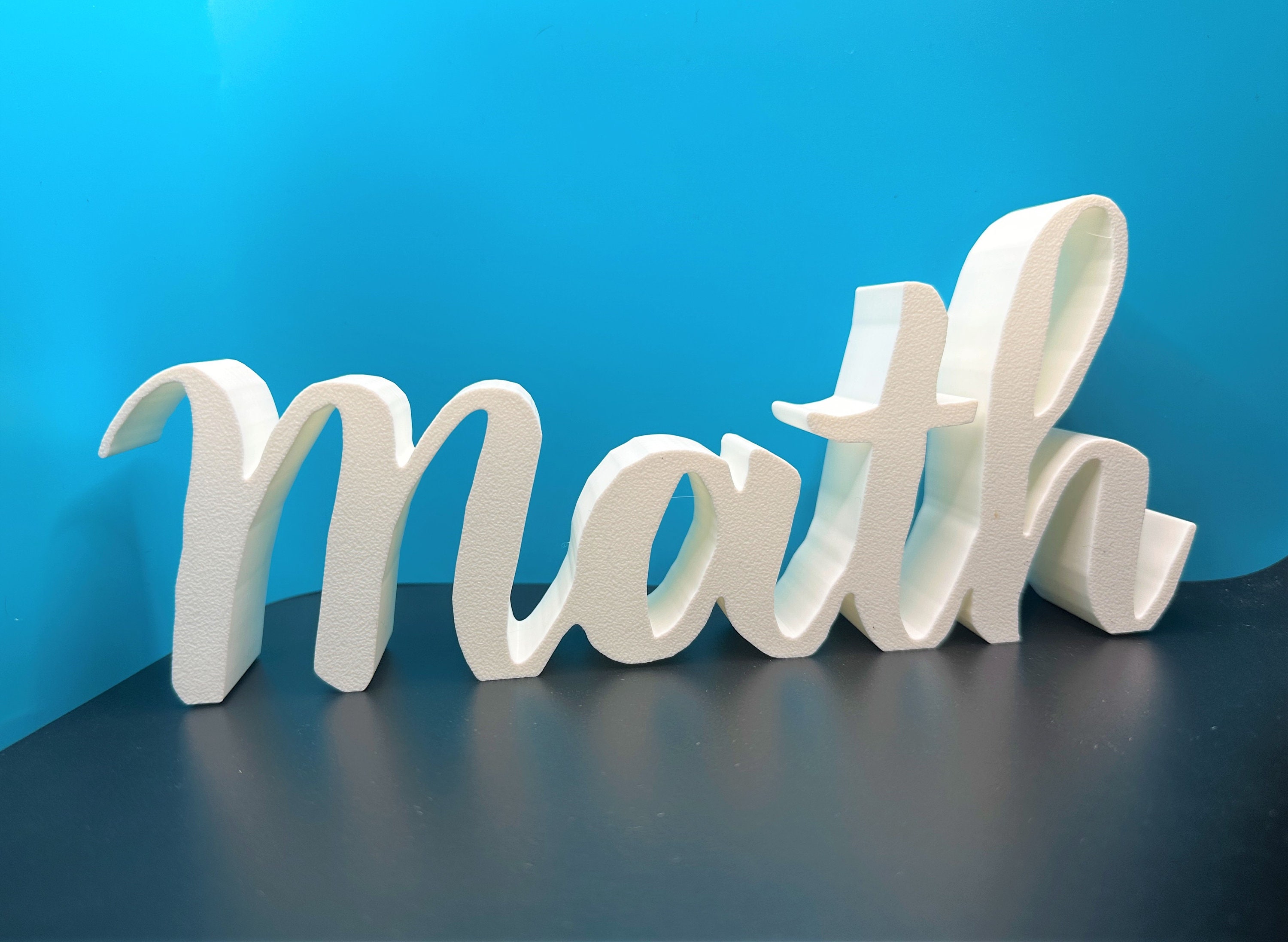 Cursive Math Teacher Desk Decor Custom Math Teacher Gift - Etsy