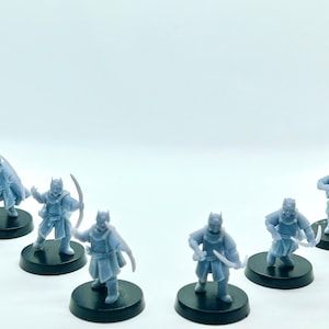 3D Printed Namenor Warrior Models