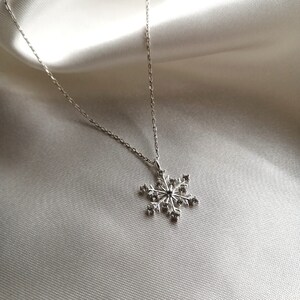 925 Sterling Silver Snowflake Pendants,snowflake Necklace,winter ...