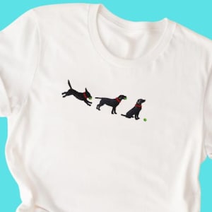 Lab with Ball Embroidered T-Shirt