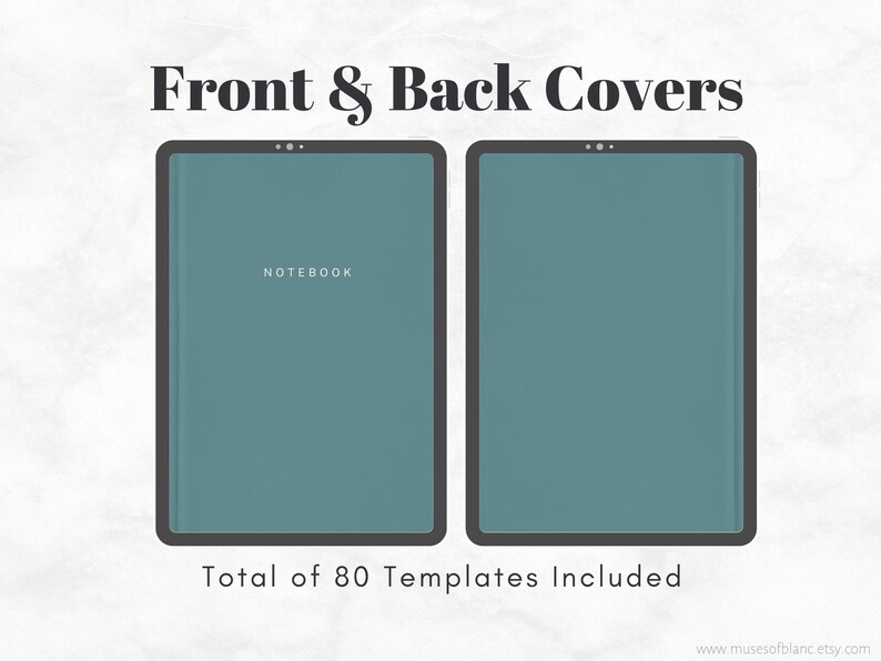 40 Digital Notebook Covers, Digital Planner Covers, Goodnotes, Notability, Noteshelf, Minimalist Aesthetic Pastel Designs, Hard Cover Book Texture - Instant Digital Download, Digital Journal Covers, Planner Bundle, Personal Use, Commercial Use
