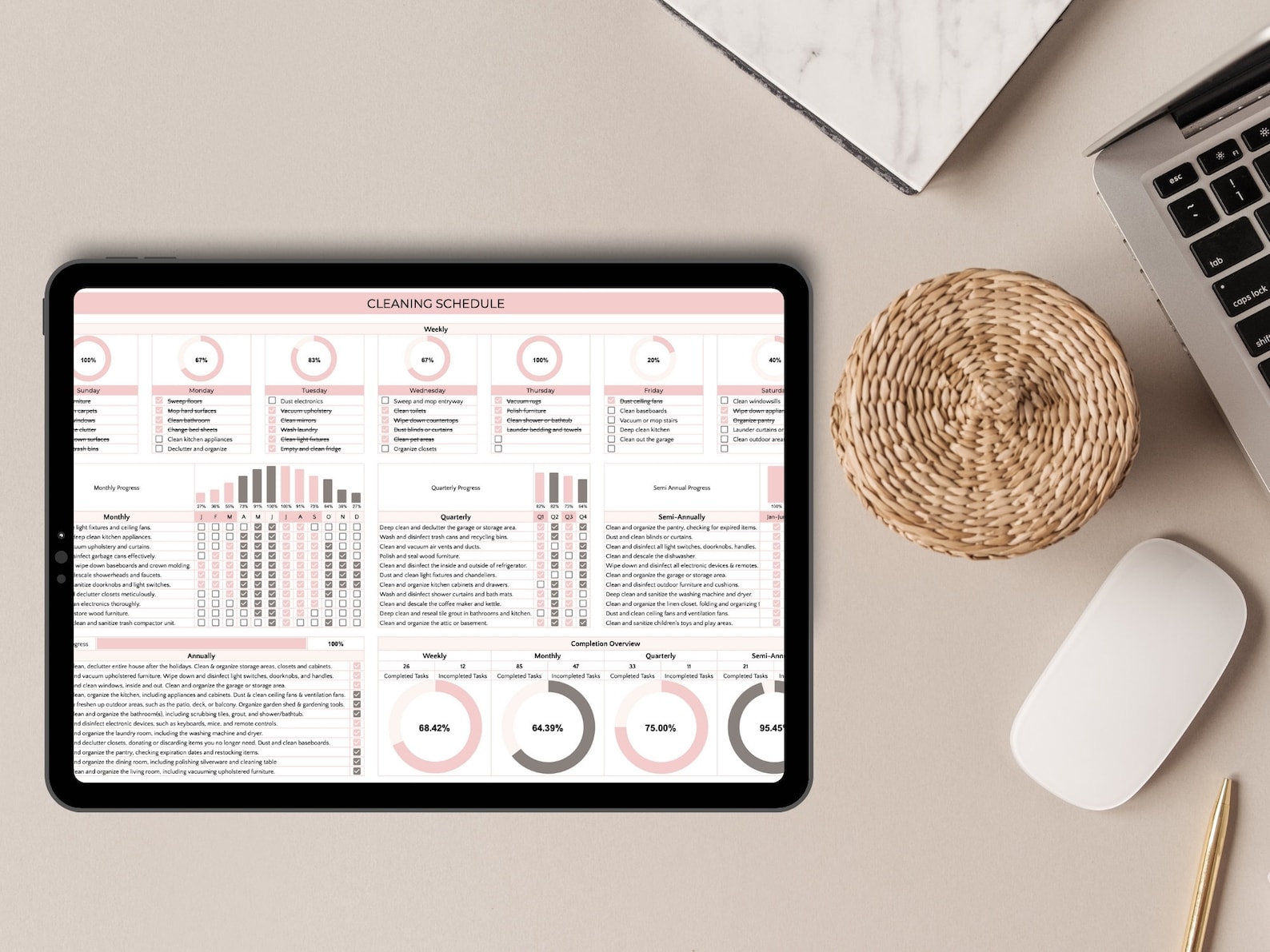 Cleaning Tracker Spreadsheet, Cleaning Schedule Google Sheets, Cleaning ...