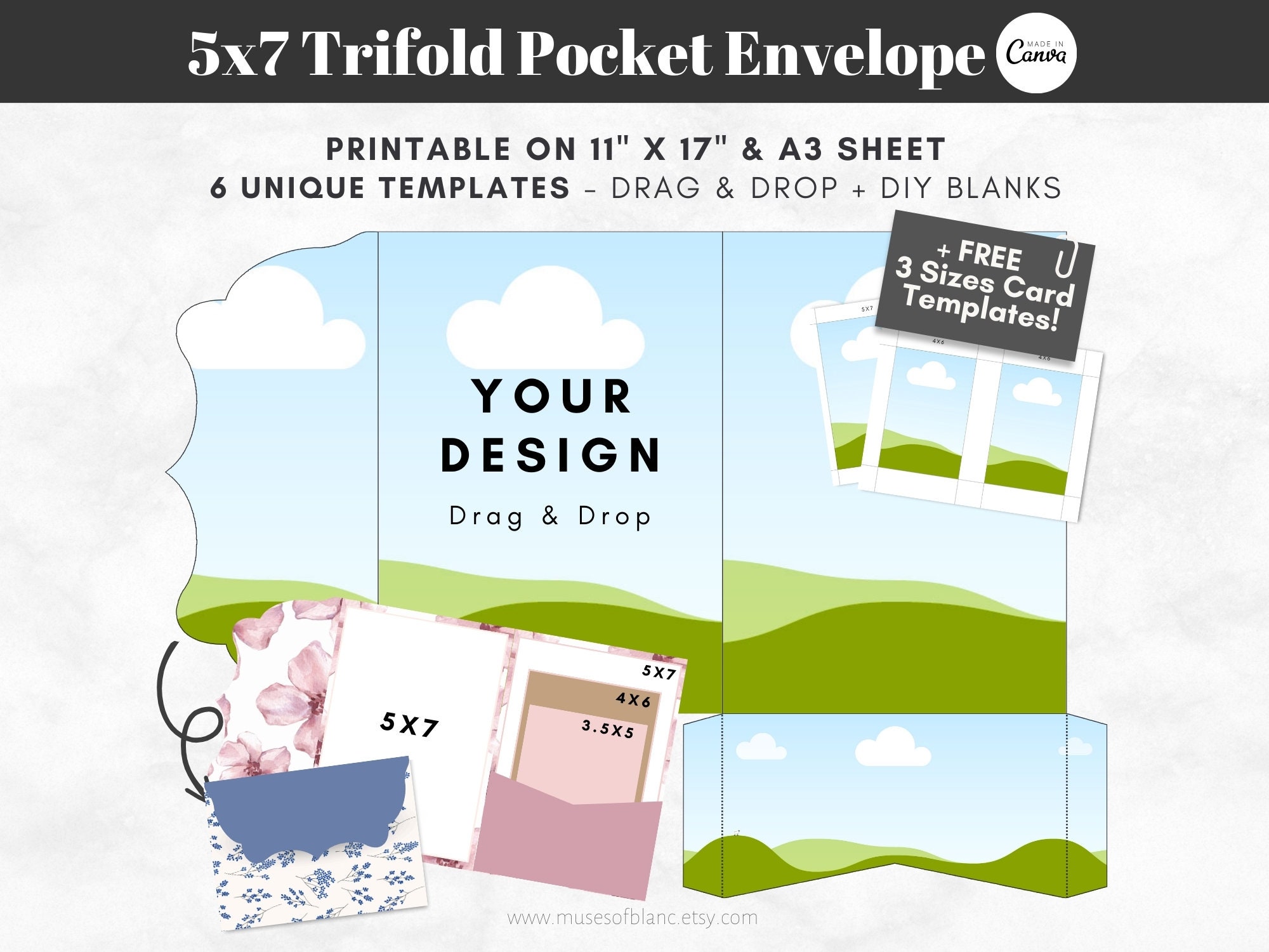 drag-and-drop-trifold-pocket-envelope-template-printable-5x7-tri-fold-pocketfold-envelope-diy-wedding-invitation-template-canva-template-etsy