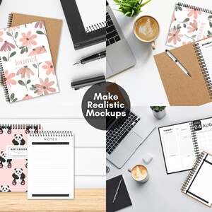 50 Spiral Notebook Mockup Templates, Spiral Journal Mockup, Spiral Planner Mockup, Canva Mockup Templates, Drag and Drop Mockup Templates - Digital Download, Digital Product, KDP Mockup, Digital Mockup, Lead Magnet Template Mockup Book Mockup Etsy