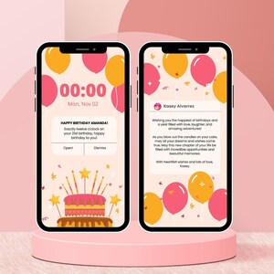 Editable Ecard Birthday Card Template, Ecard Animated Birthday Card Template for Mobile Phones, Video Card Ecard with Music, Editable Template Canva - Digital Download, Digital Gift Template, Digital Gift Card Template, Birthday Ecard with Music