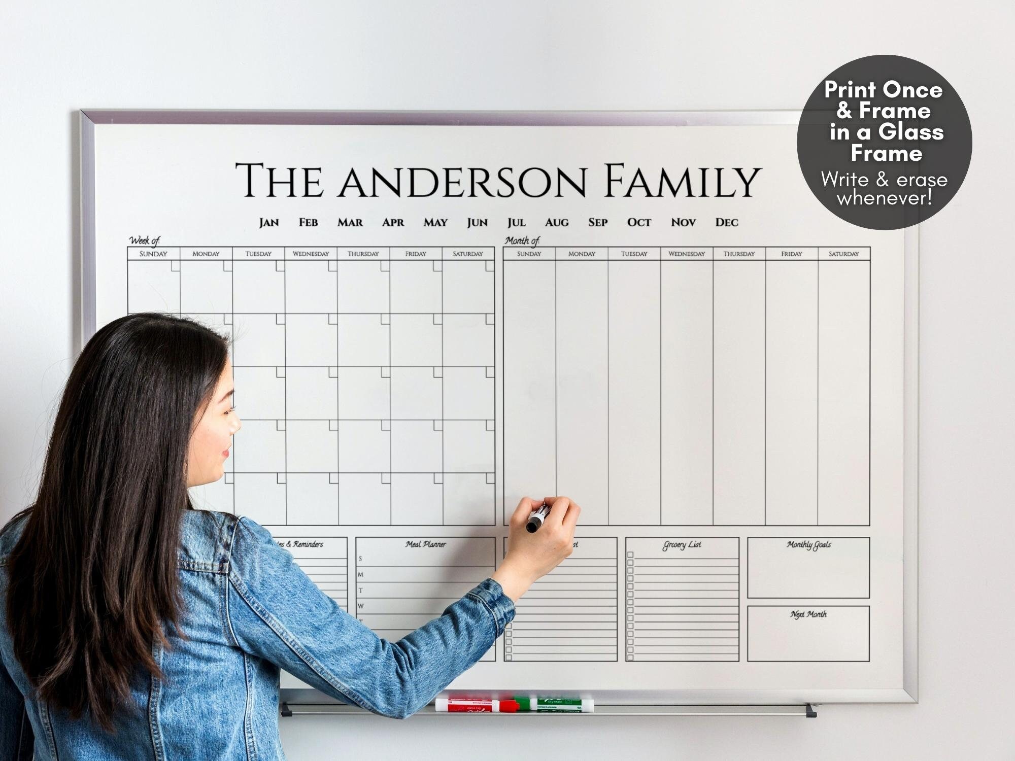 Editable Family Command Center Printable Google Sheets - Etsy Australia