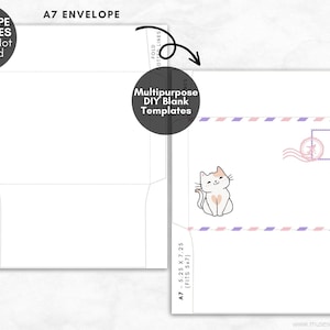 DIY Printable Envelope Template, Editable Canva Templates, Print and ...