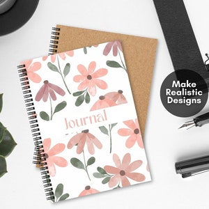 50 Spiral Notebook Mockup Templates, Spiral Journal Mockup, Spiral Planner Mockup, Canva Mockup Templates, Drag and Drop Mockup Templates - Digital Download, Digital Product, KDP Mockup, Digital Mockup, Lead Magnet Template Mockup Book Mockup Etsy