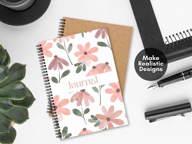 50 Spiral Notebook Mockup Templates, Spiral Journal Mockup, Spiral Planner Mockup, Canva Mockup Templates, Drag and Drop Mockup Templates - Digital Download, Digital Product, KDP Mockup, Digital Mockup, Lead Magnet Template Mockup Book Mockup Etsy