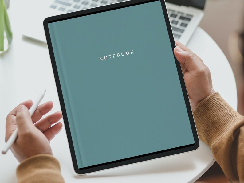 40 Digital Notebook Covers, Digital Planner Covers, Goodnotes, Notability, Noteshelf, Minimalist Aesthetic Pastel Designs, Hard Cover Book Texture - Instant Digital Download, Digital Journal Covers, Planner Bundle, Personal Use, Commercial Use