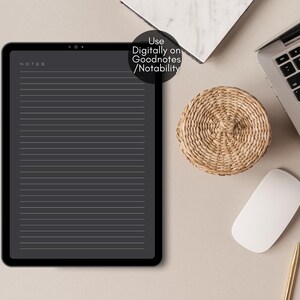 Digital Note Paper, Printable Note Pages Planner Insert, Note Taking Template, Lined Paper, Grid Paper, Dotted Paper, Blank Note Pad, Paper Texture, A4 PDF Digital Download,  Printable Writing Paper, Notes Printable, Lined Notes Pages Inserts, A4 PDF