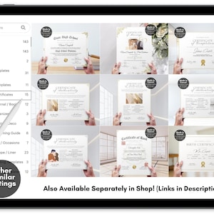 Editable Reiki Certificate of Completion, Usui Shiki Ryoho Reiki Attunement Certification, Printable Certificate of Reiki Healing, Custom Certificate Template, Editable Canva Templates - Digital Download Reiki Master Reiki First Degree Reiki Second