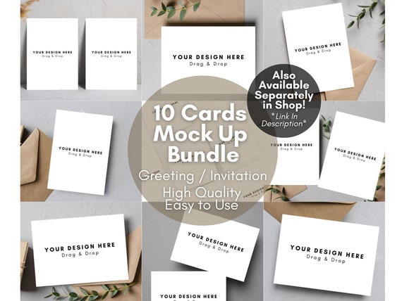 Drag and Drop Greeting Card Templates Editable Canva - Etsy