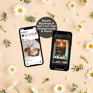 20 Editable instagram Mockup Templates, Social Media Mockup Templates, Editable Canva Templates, Drag and Drop Mockup Templates, Etsy Listing Mockup, Instagram Profile Mockup, Instagram Reels Mockup, Instagram Reels Template, Instagram Story Digital
