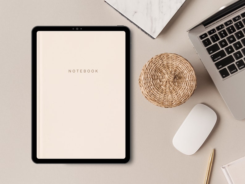 40 Digital Notebook Covers, Digital Planner Covers, Goodnotes, Notability, Noteshelf, Minimalist Aesthetic Pastel Designs, Hard Cover Book Texture - Instant Digital Download, Digital Journal Covers, Planner Bundle, Personal Use, Commercial Use