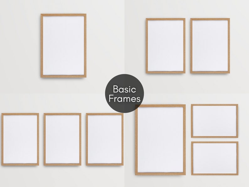 30 Wooden Frames Mockup Bundle, Gallery Wall Frame Art Print Mockup,  Blank Mockup Template, Wall Art Poster Mockup - JPG Digital Download, Gallery Wall Art, Gallery Wall Frames Mockup, Gallery Mockup, Wooden Mockup, Picture Frame Mockup, 8x11 Mockup