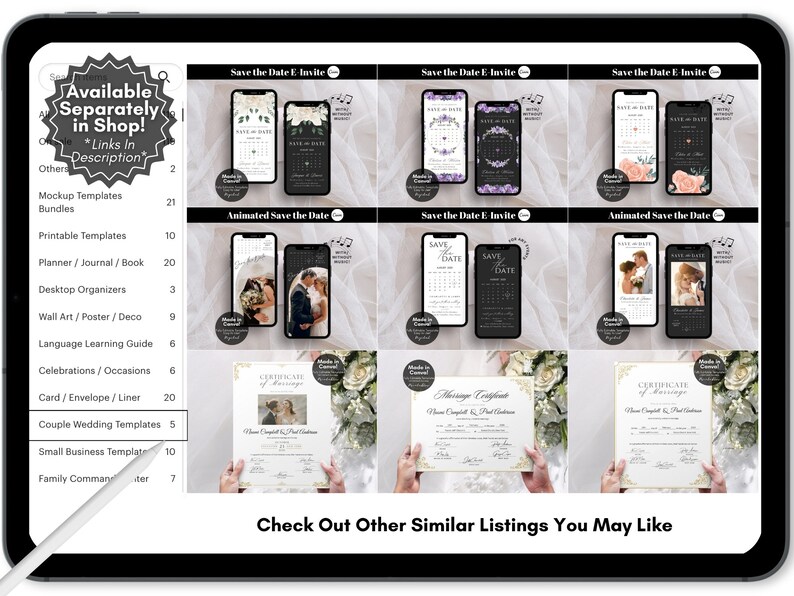 Electronic Save The Date Evite, Digital Save the Date Wedding Card, E-Invite Save The Date Template, Canva Templates - Digital Download, Modern Save The Date Evite Template, Minimalist Digital Invite Electronic Save The Date Invitation Card Calendar
