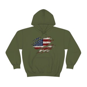 American Flag Hoodie | Patriotic Hoodie, Gift for him, Unisex