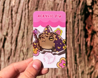 Wizard Frog Acrylic Pin